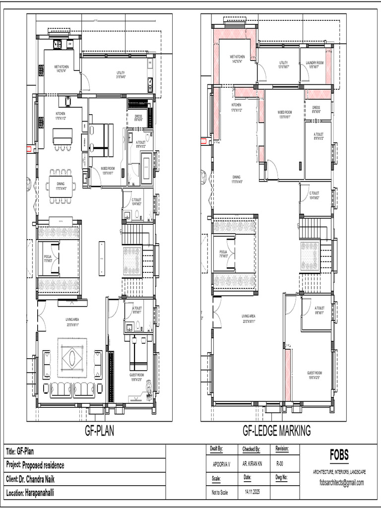 Proposed Residence Floor Plans | PDF