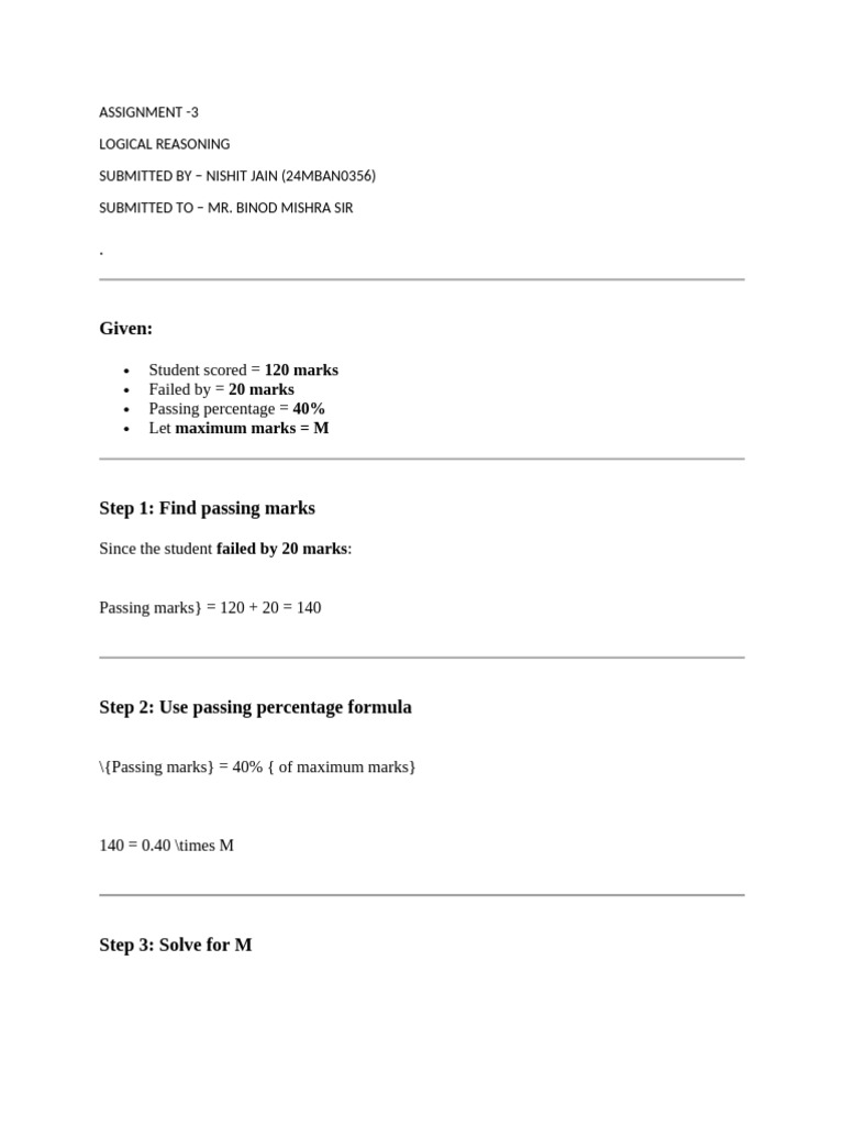 Maximum Marks Calculation in Exam | PDF
