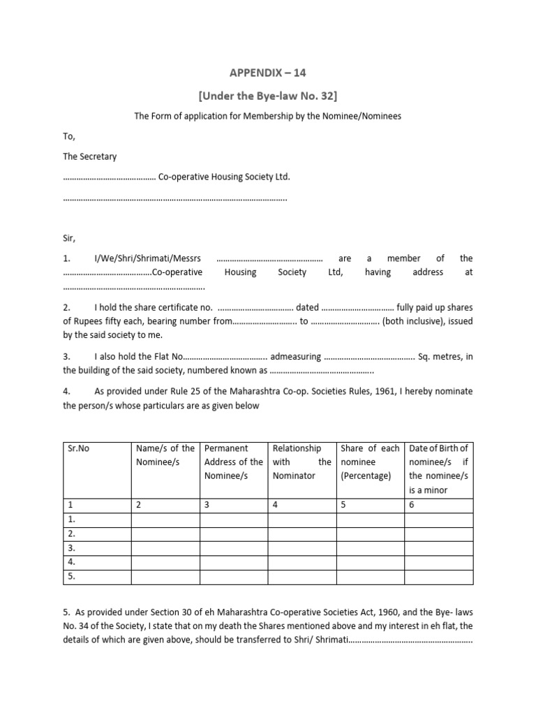 Bye Law Appendix and Forms 14 | PDF | Chess Theory | Chess