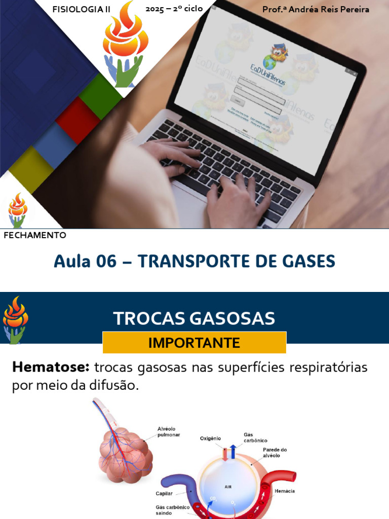 Transporte e Difusão de Gases Respiratórios | PDF | Hemoglobina | Difusão