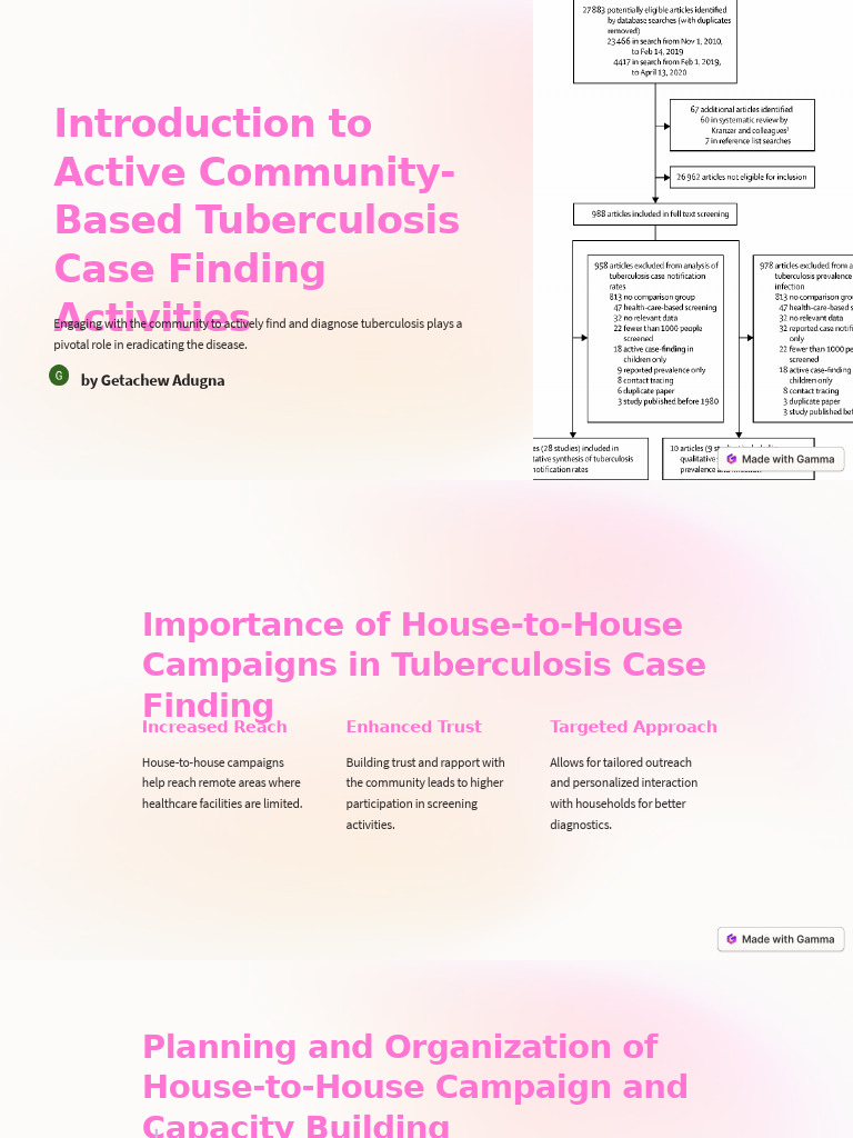 Community-Based TB Case Finding Guide | PDF | Tuberculosis | Medical ...