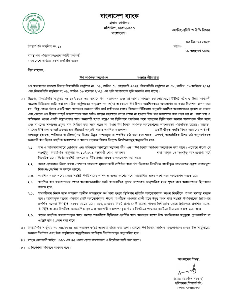 Partial Write-Off Guidelines 2025 | PDF