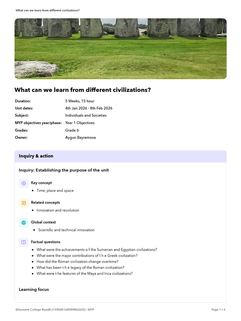 Lessons from Ancient Civilizations | PDF