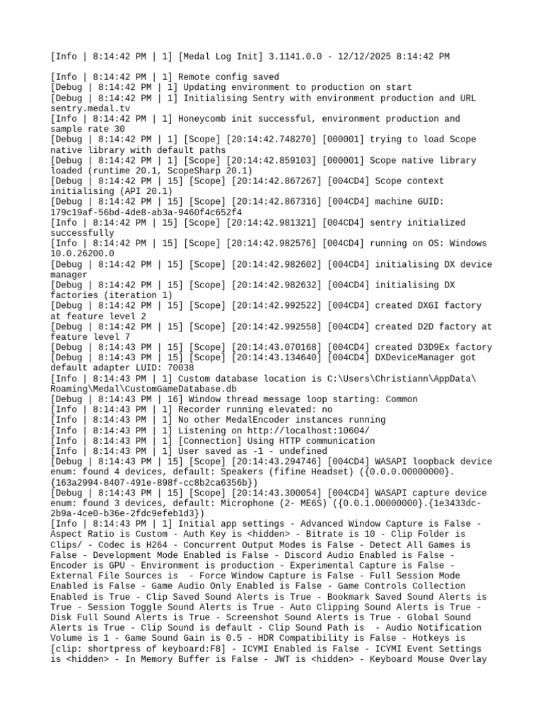 Medal Log Initialization Report | PDF | Graphics Processing Unit ...