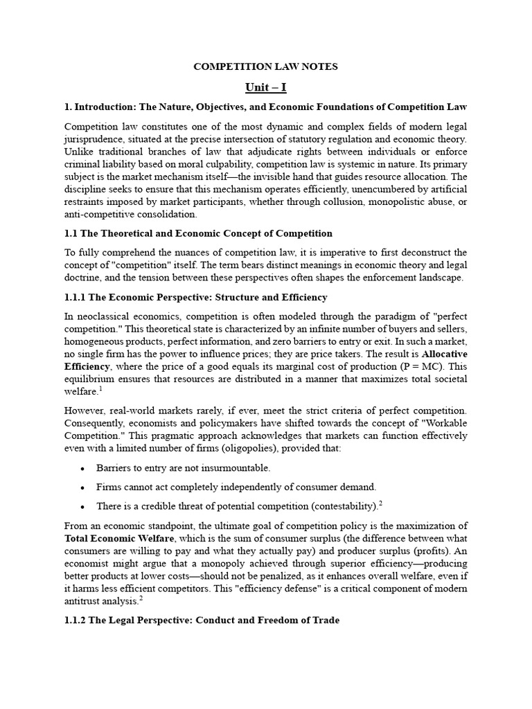 Understanding Competition Law Principles | PDF | Competition Law ...