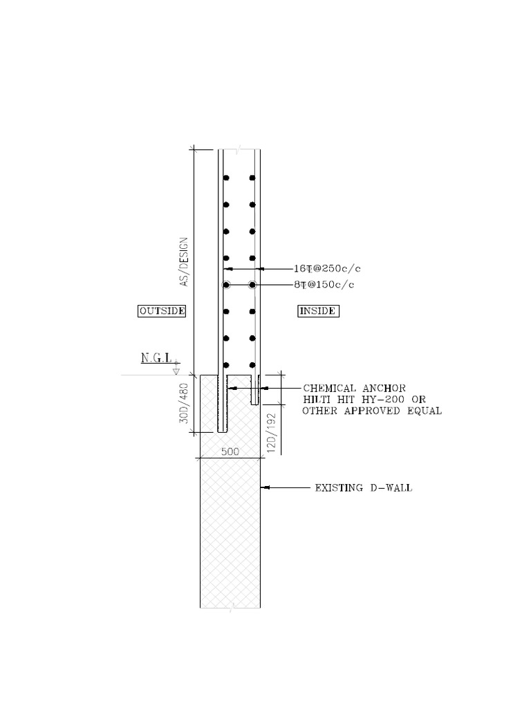 Sketch - Typical D-Wall | PDF