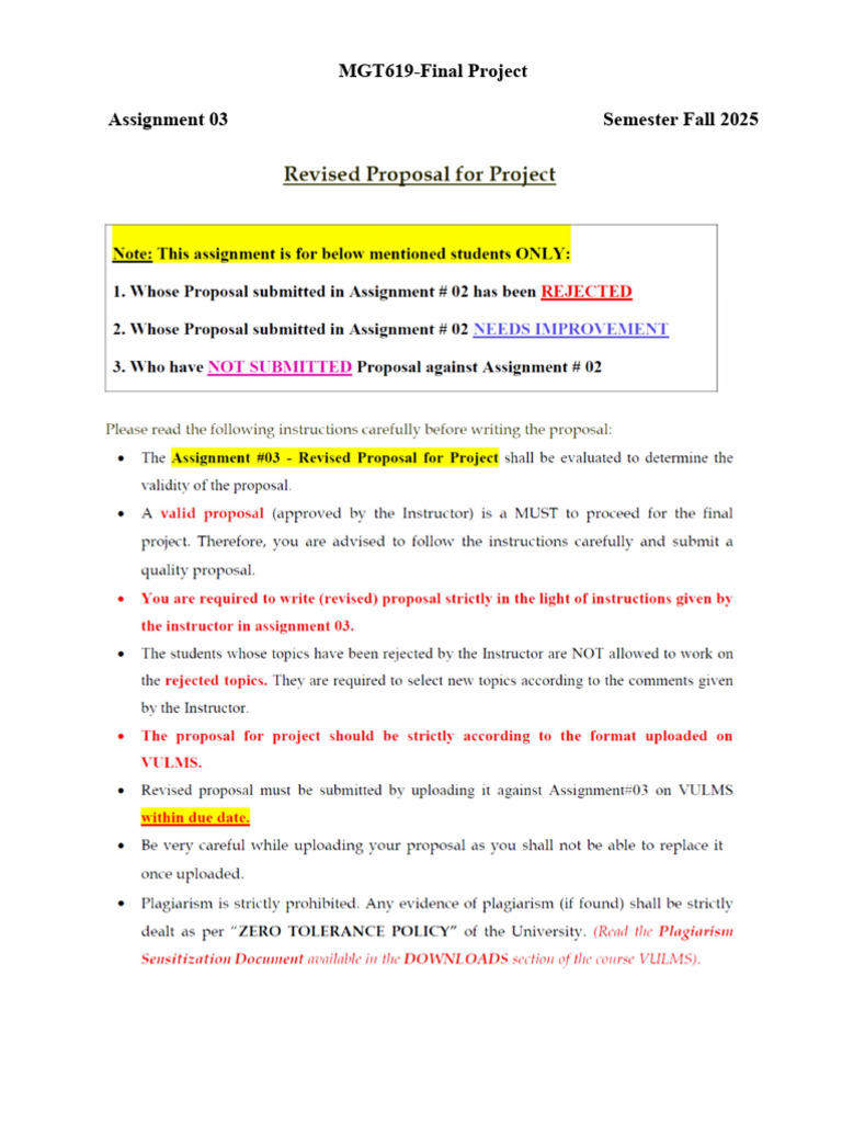 Revised Perposal For Project | PDF