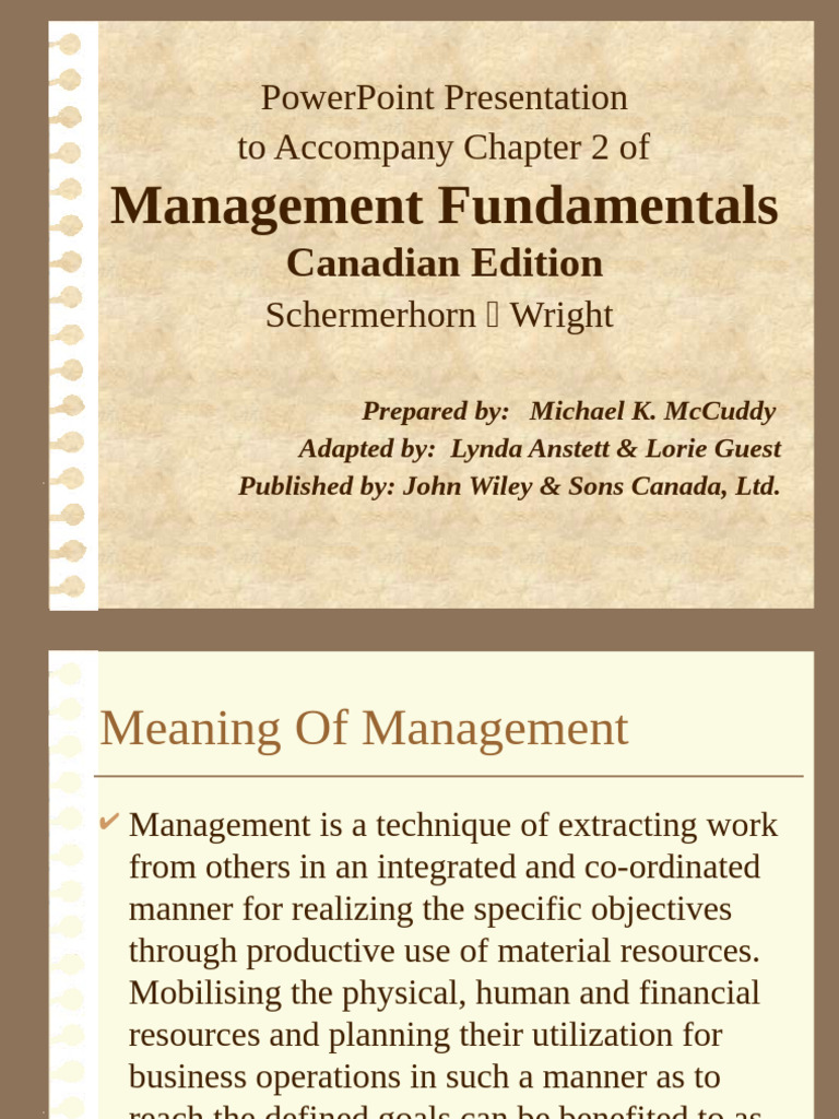 Management Thought From Past To Present | PDF | System | Business