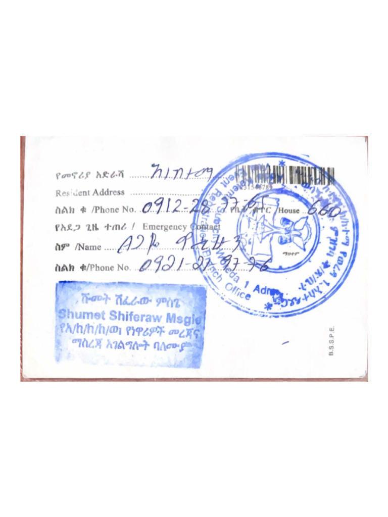 Resident Address | PDF