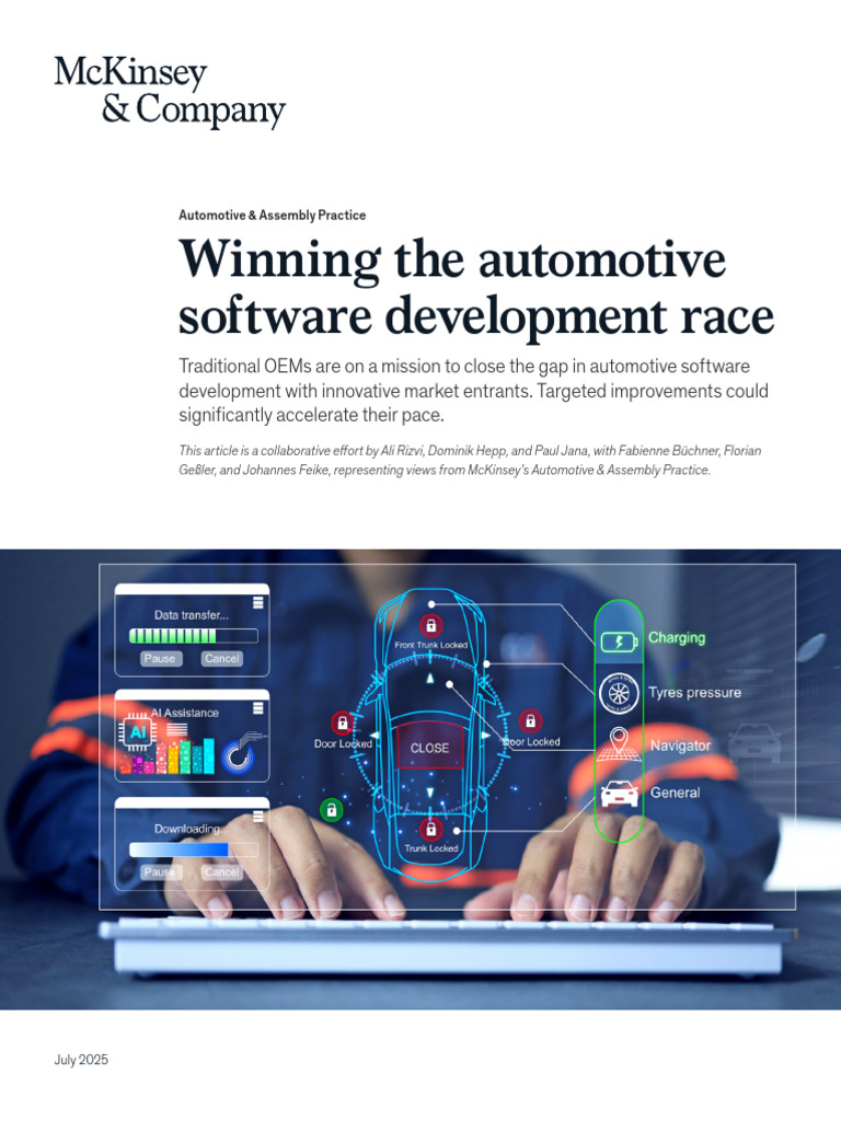 Winning the Automotive Software Development Race | PDF | Software ...
