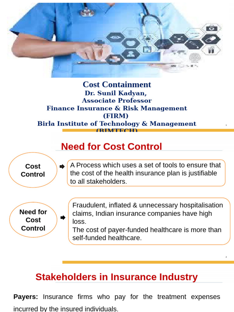 Effective Cost Control in Health Insurance | PDF | Preventive ...