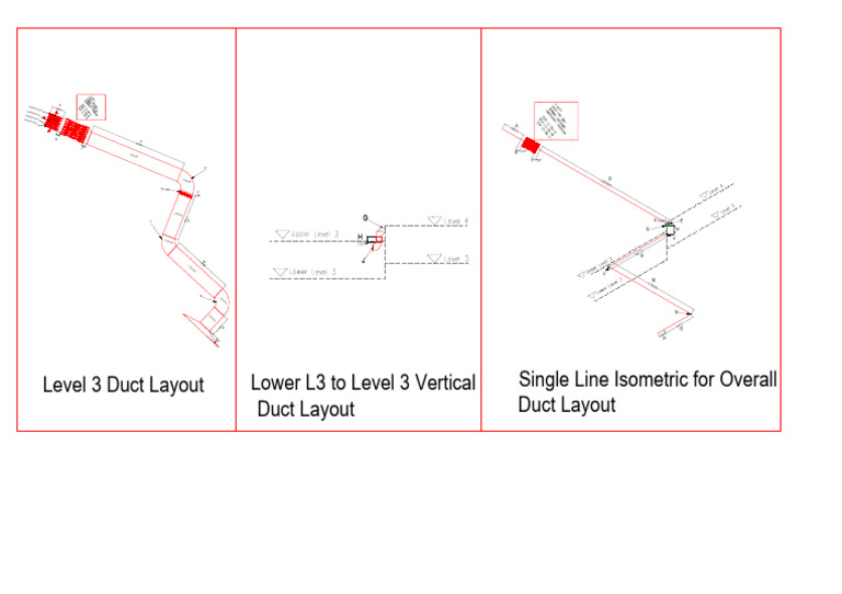 Duct Layout and Isometric Plans | PDF