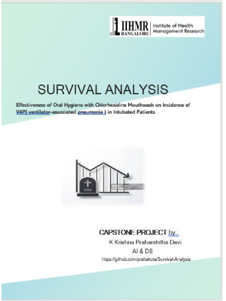Survival Analysis Report XXXXX | PDF | Statistical Analysis | Teaching ...