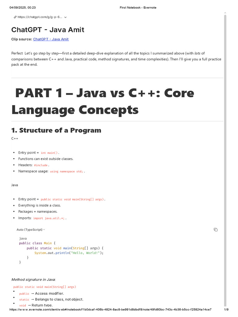 Java vs C++: Key Language Comparisons | PDF | C++ | Computer Science