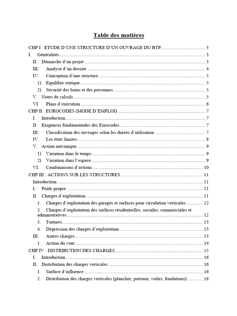 Étude de structures en BTP : Guide complet | PDF | Résistance des ...