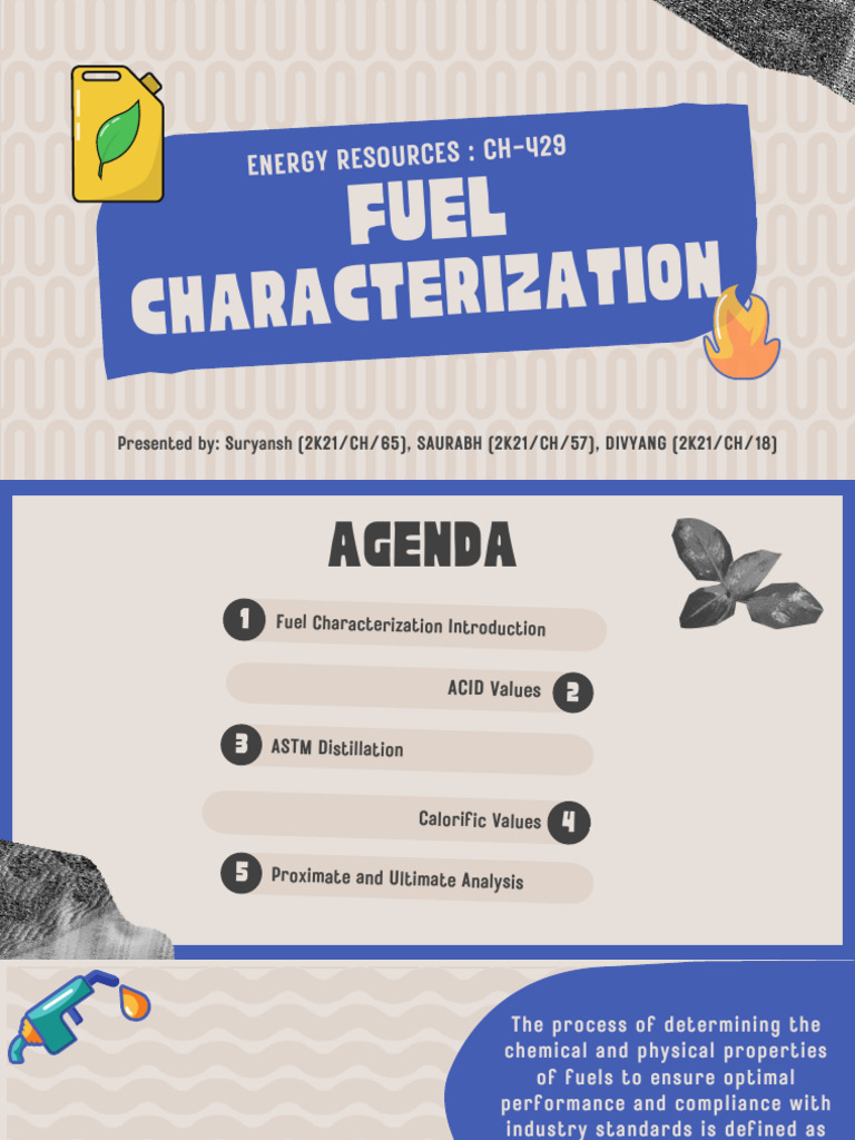 Fuel Characterization Methods and Analysis | PDF | Combustion ...