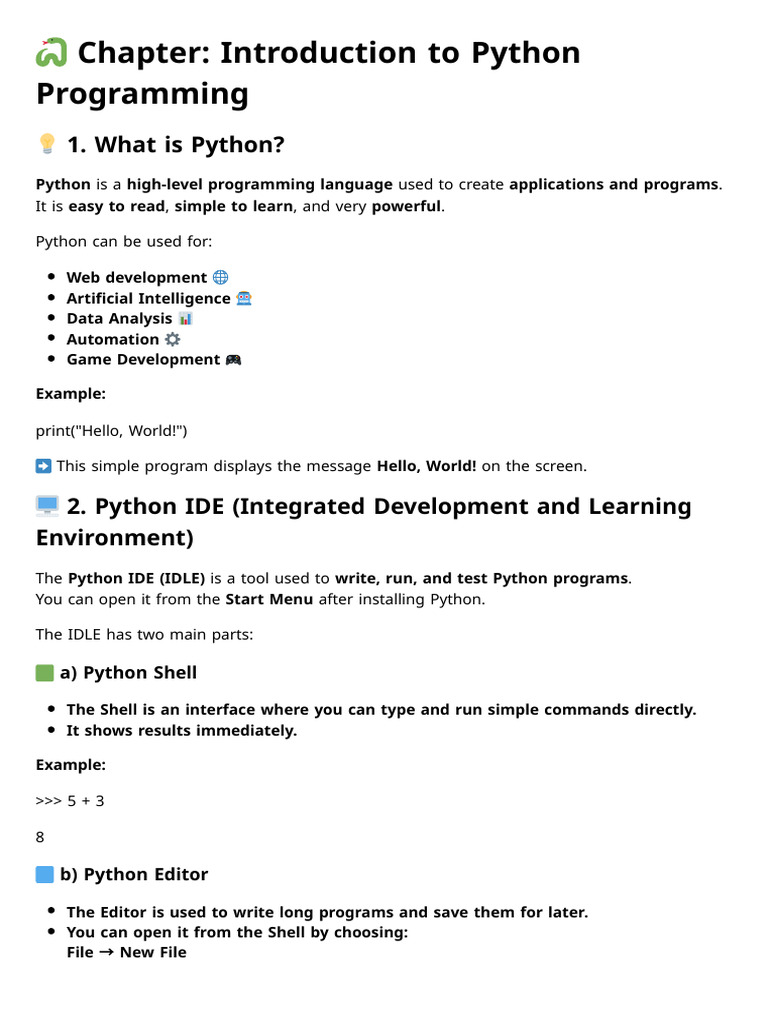 Ch2 | PDF | Python (Programming Language) | Shell (Computing)