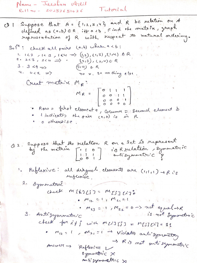 Tutorial 11 | PDF