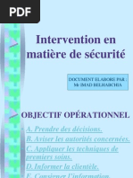 Intervention en Matière de Sécurité