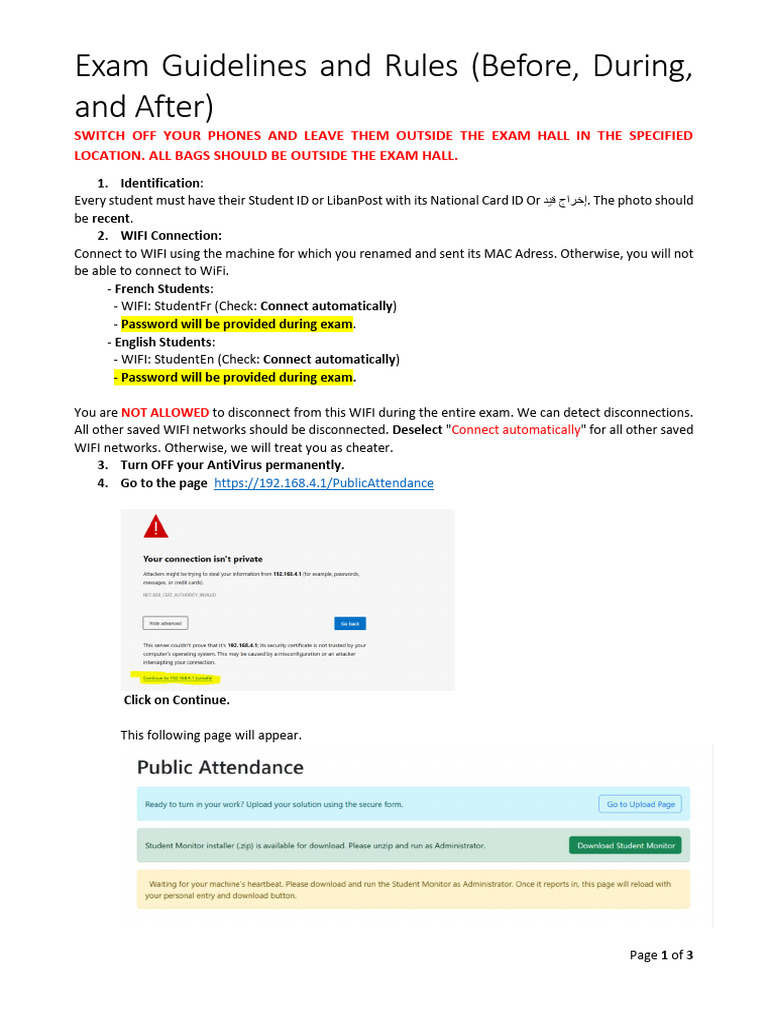 Exam Guidelines and Cheating Rules | PDF | Computer File | Software