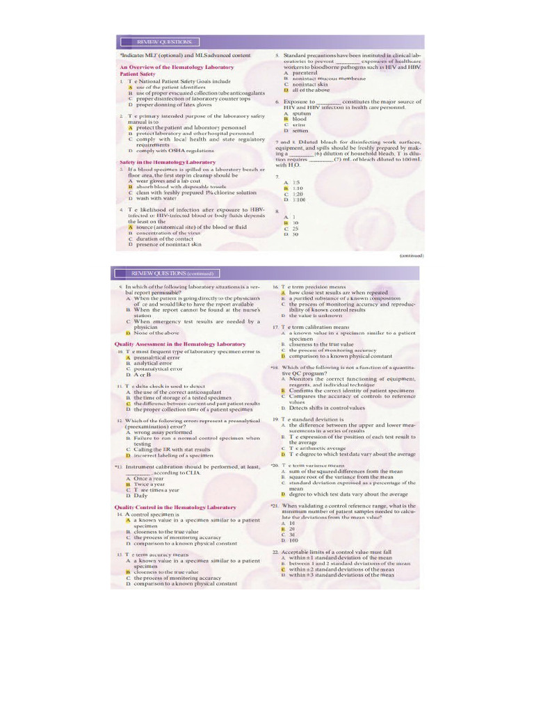Hema Turgeon Practice Questions | PDF
