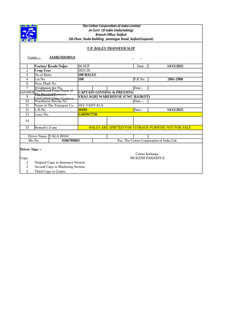 Bales Transfer Slip (3) (2) | PDF