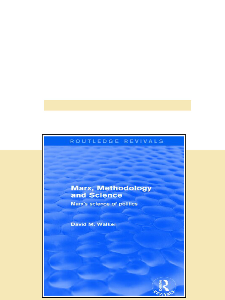 (Ebook) Marx, Methodology and Science: Marx's Science of Politics by ...