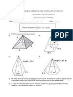 Mensuration of Pyramid Worksht