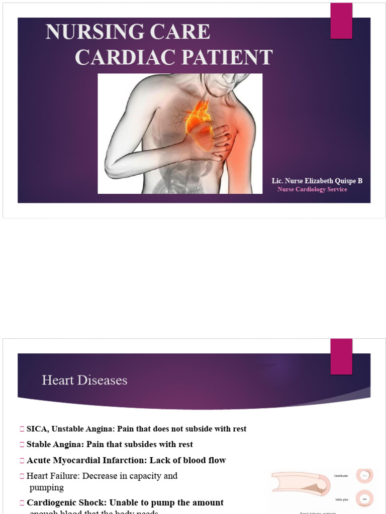 Nursing Care for Cardiac Patients | PDF | Electrocardiography | Heart