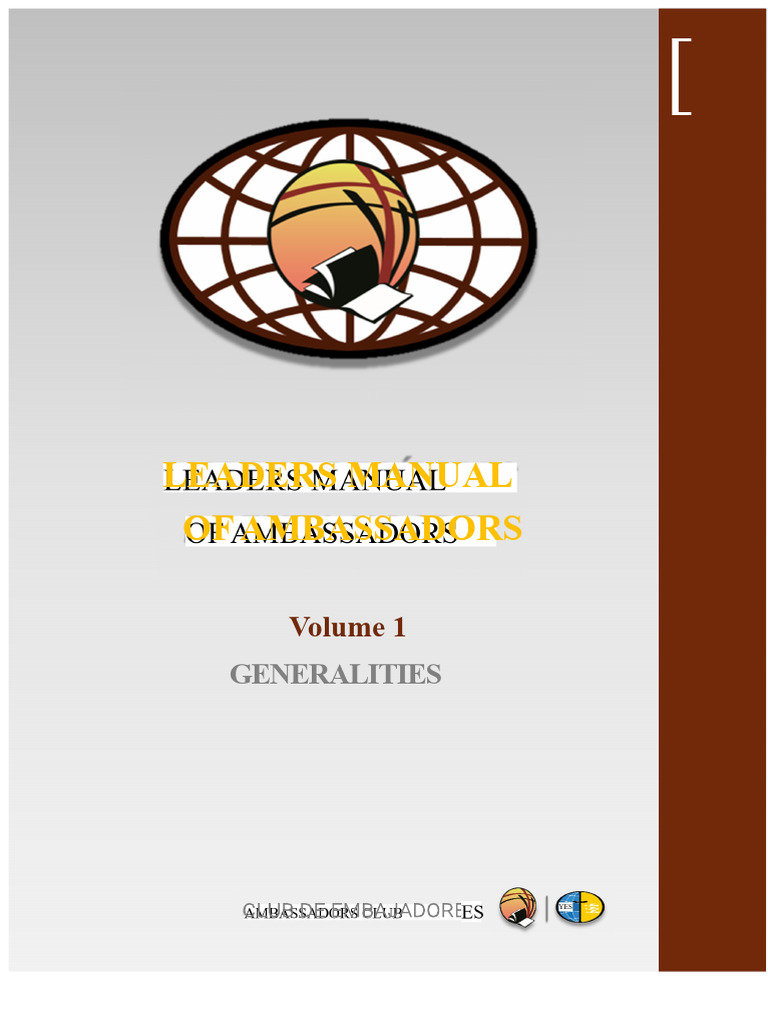 Ambassador Leaders Manual Overview | PDF | Adolescence