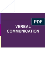 Verbal Communication