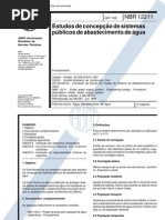 NBR 12211 NB 587 - Estudos de Concepcao de Sistemas Publicos de Abastecimento de Agua