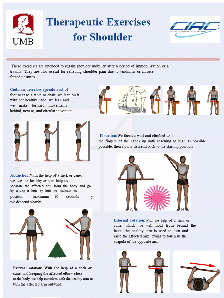 Shoulder Mobility Therapeutic Exercises | PDF