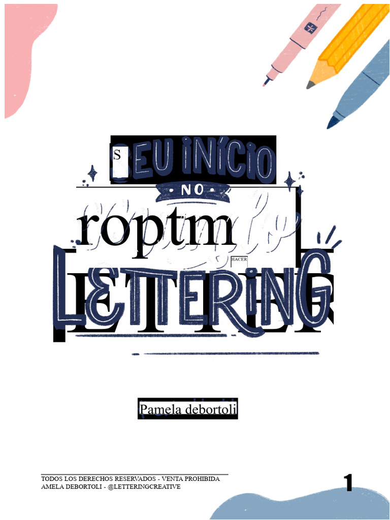 Guía Básica de Lettering para Principiantes | PDF | Caligrafía | Bolígrafo