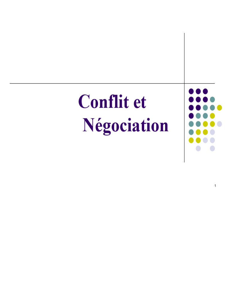 Gestion des Conflits et Négociation | PDF | Négociation | Résolution de ...