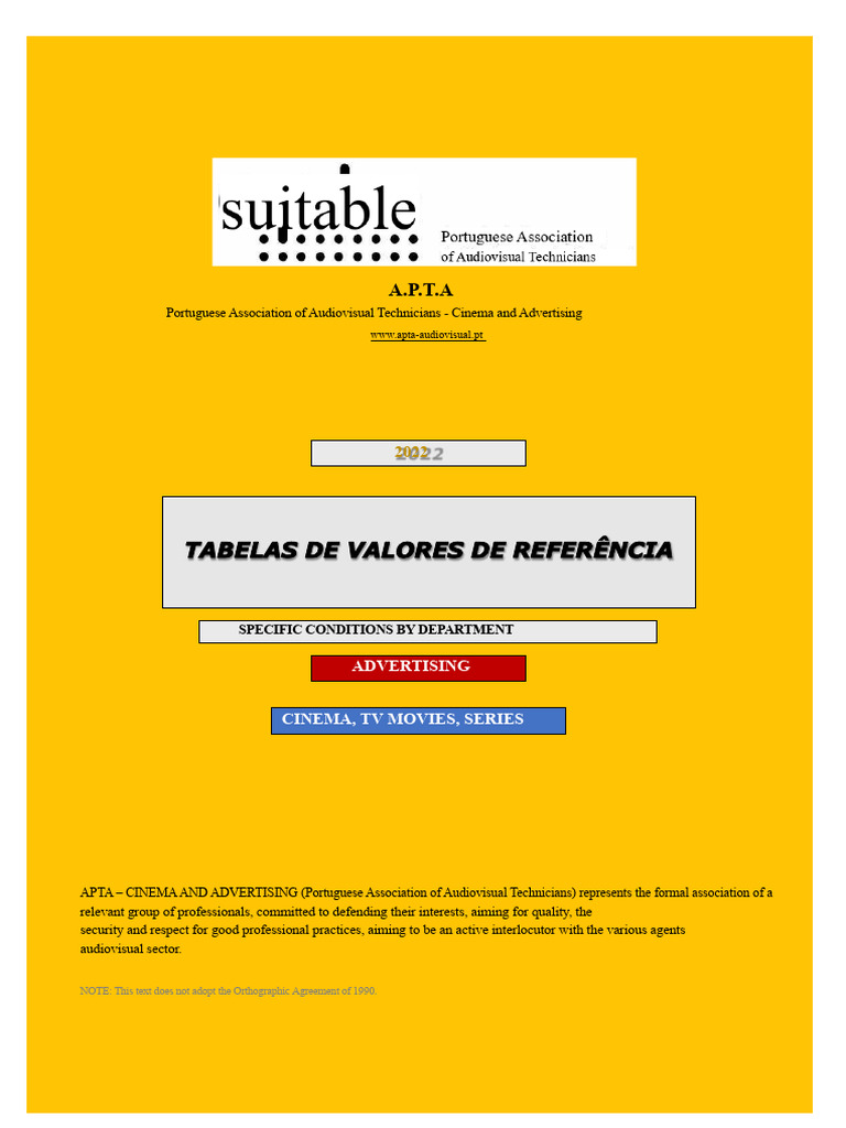 APTA Reference Value Tables 2022 | PDF | Working Time | Overtime