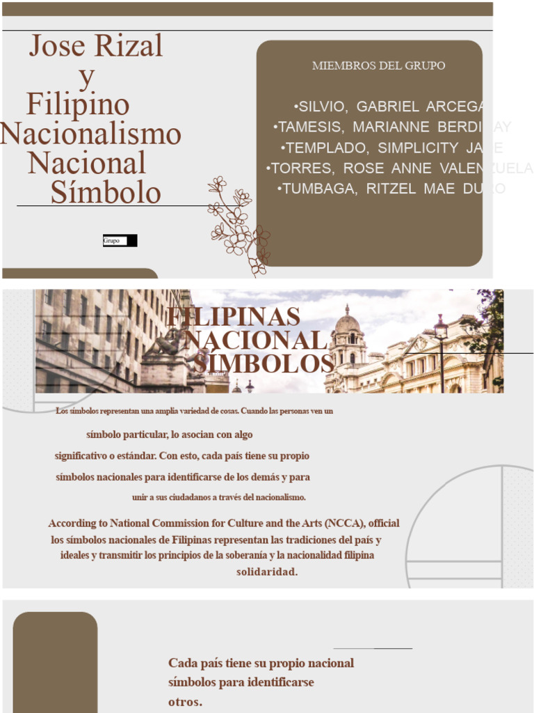 Símbolos Nacionales de Filipinas y Rizal | PDF