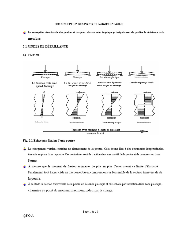 Conception des poutres en acier : modes de défaillance | PDF | Flambage ...