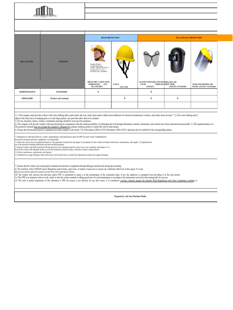 Personal Protective Equipment Guidelines | PDF | Personal Protective ...