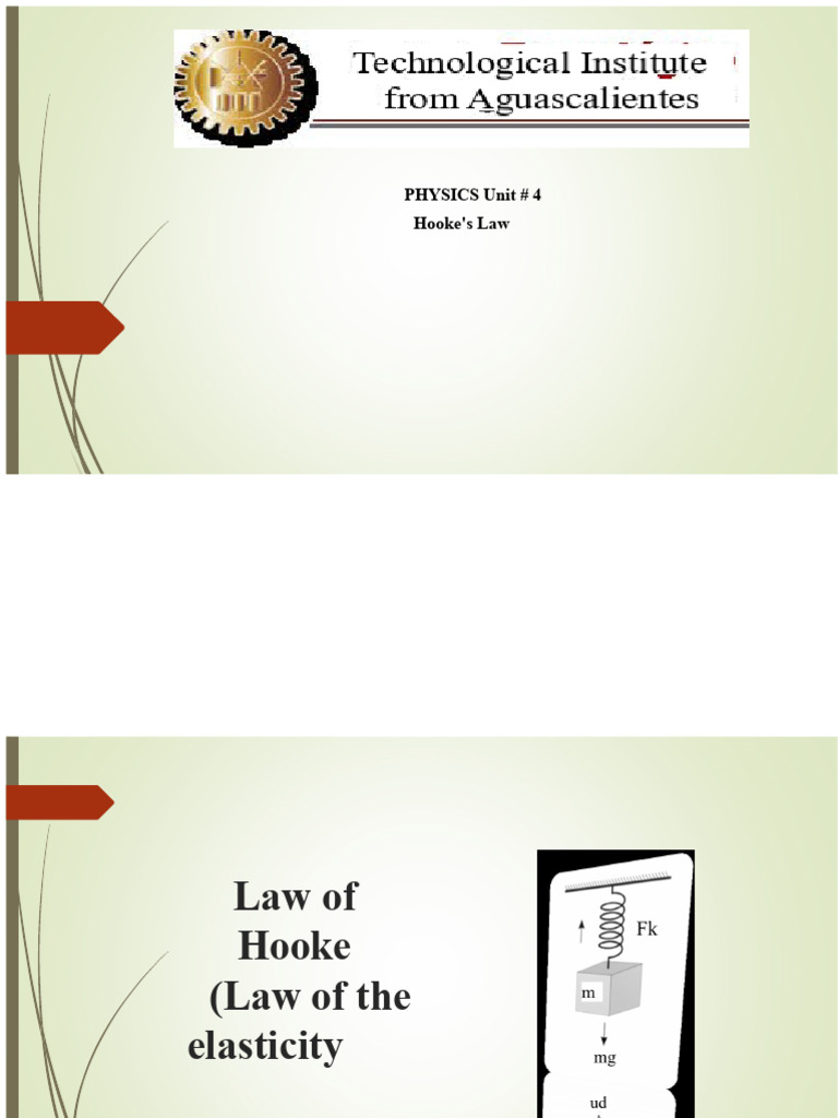 Understanding Hooke's Law and Elasticity | PDF | Elasticity (Physics ...