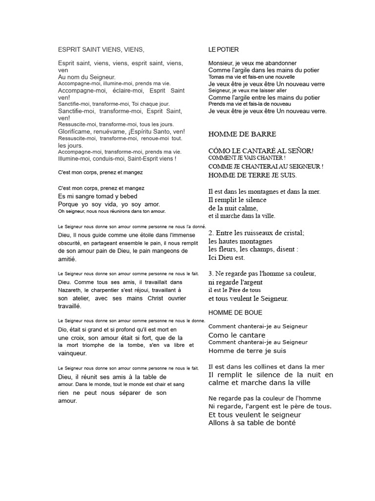 Hymnes de dévotion et de transformation | PDF | Saint-Esprit