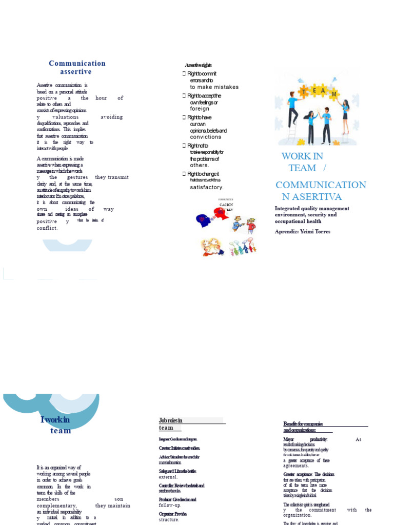 Assertive Communication in Teams | PDF | Communication | Psychology