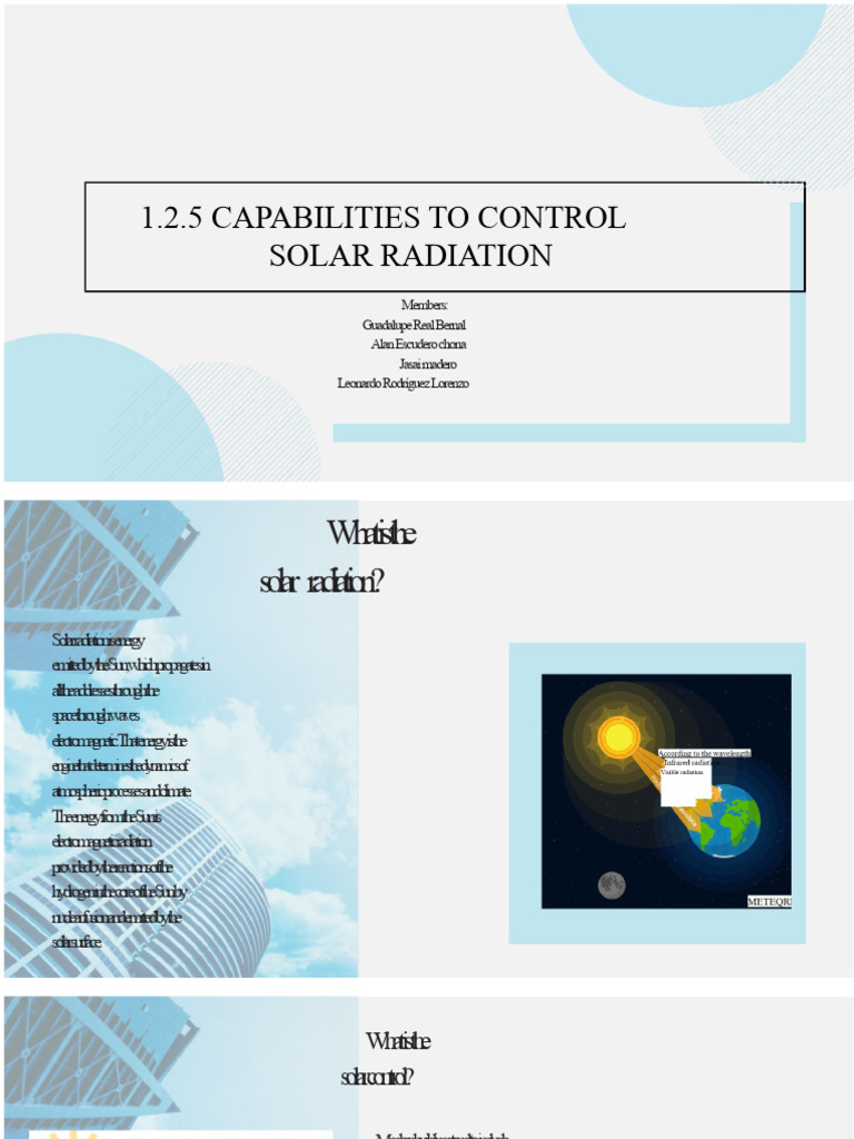 Solar Radiation Control in Architecture | PDF | Physical Sciences ...