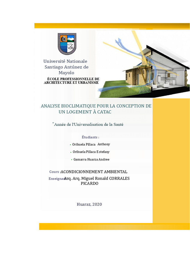 Analyse bioclimatique pour logement à Cátac | PDF | Débit (hydrologie ...