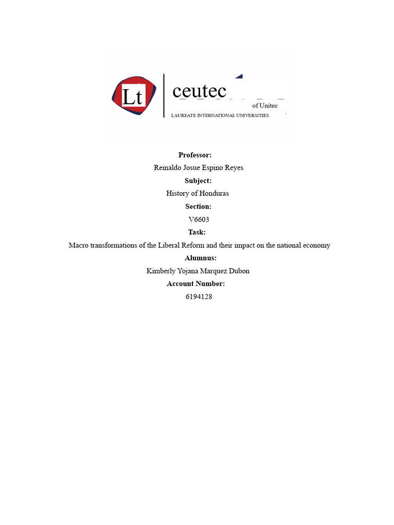 MACRO TRANSFORMATIONS OF THE LIBERAL REFORM AND ITS IMPACT ON THE ...