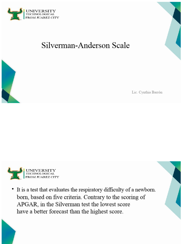Silverman Scale | PDF | Respiratory Diseases | Lung