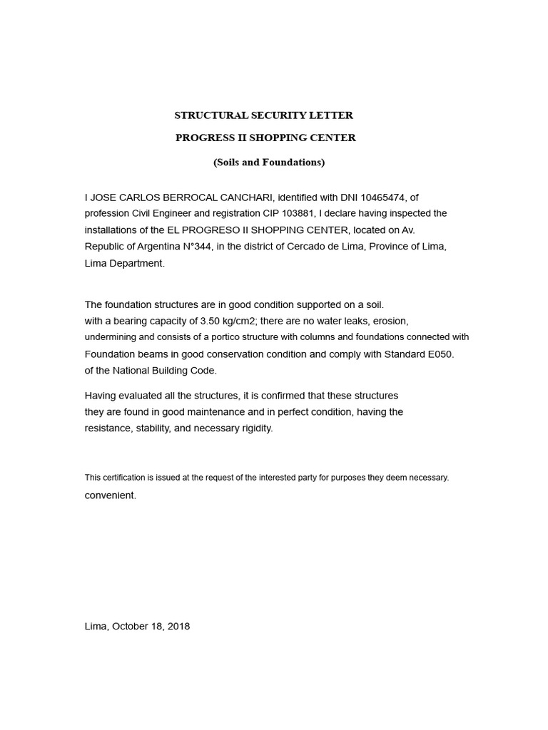 security letter | PDF