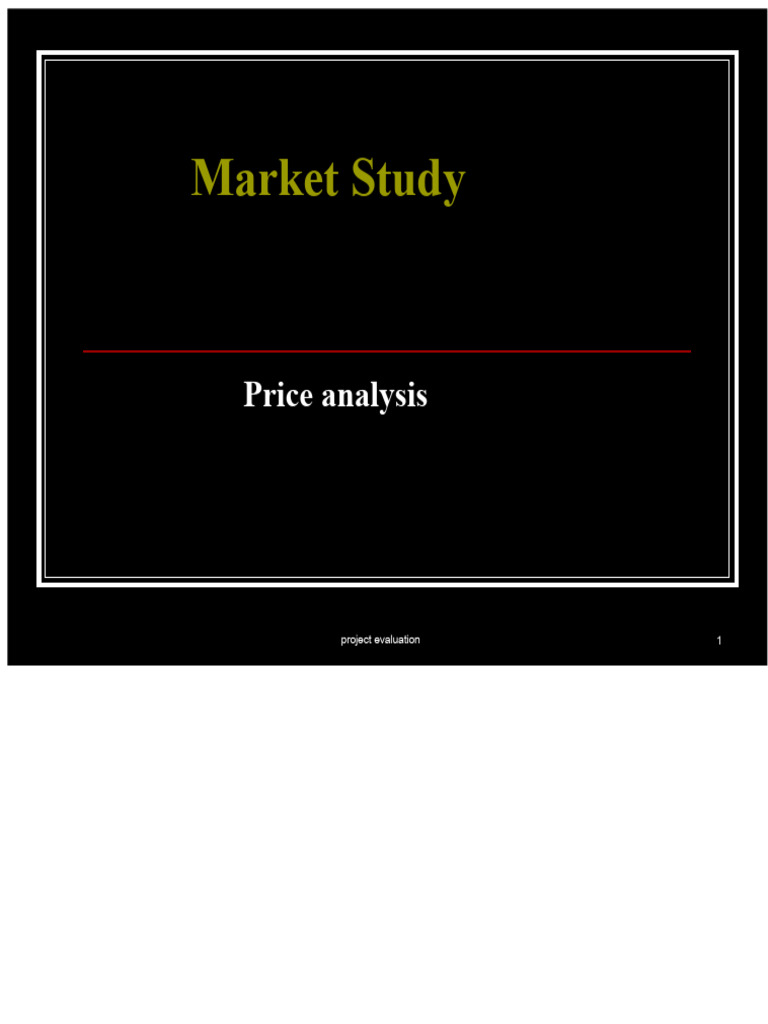 Price Analysis | PDF | Prices | Pricing