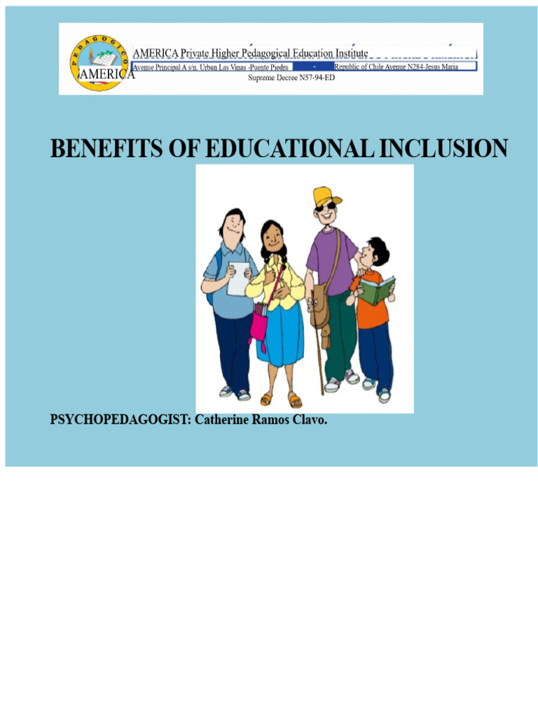 Benefits of Inclusive Education | PDF