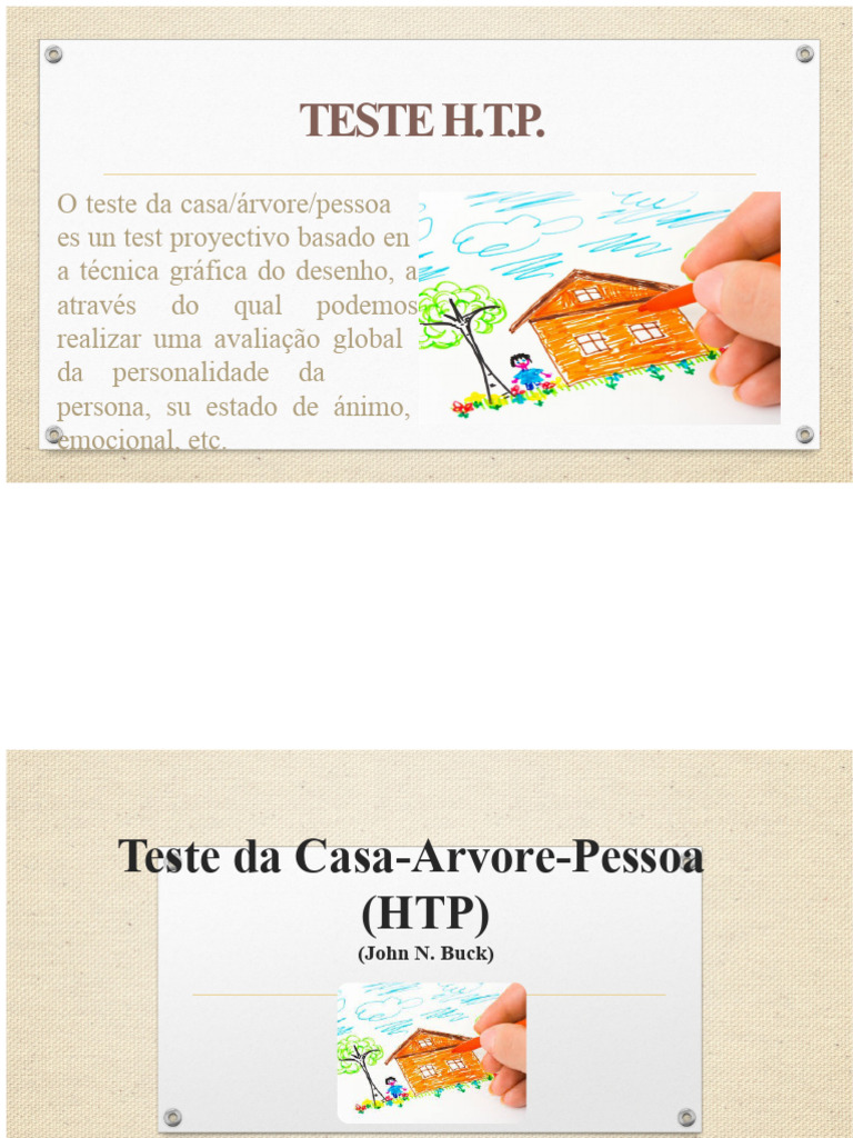 Teste Projetivo HTP: Avaliação da Personalidade | PDF | Desenho | Tempo